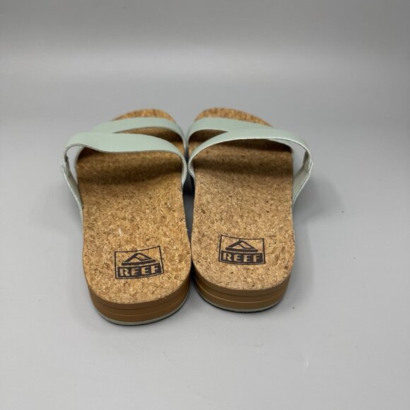 Reef Cushion Vista Women’s Slide Sandals- Comfort Size 6 Green Teal - Picture 6 of 9